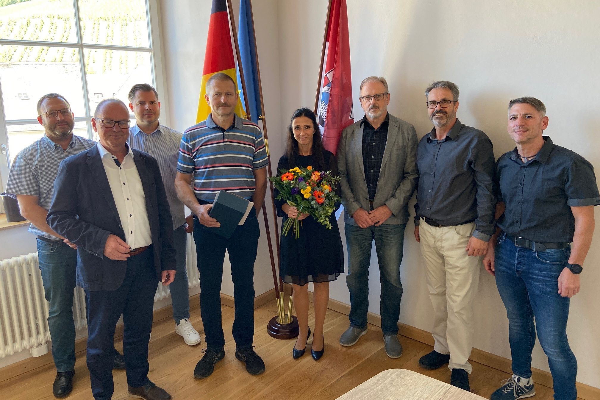 Gruppenbild der Jubilare mit ihren Vorgesetzten