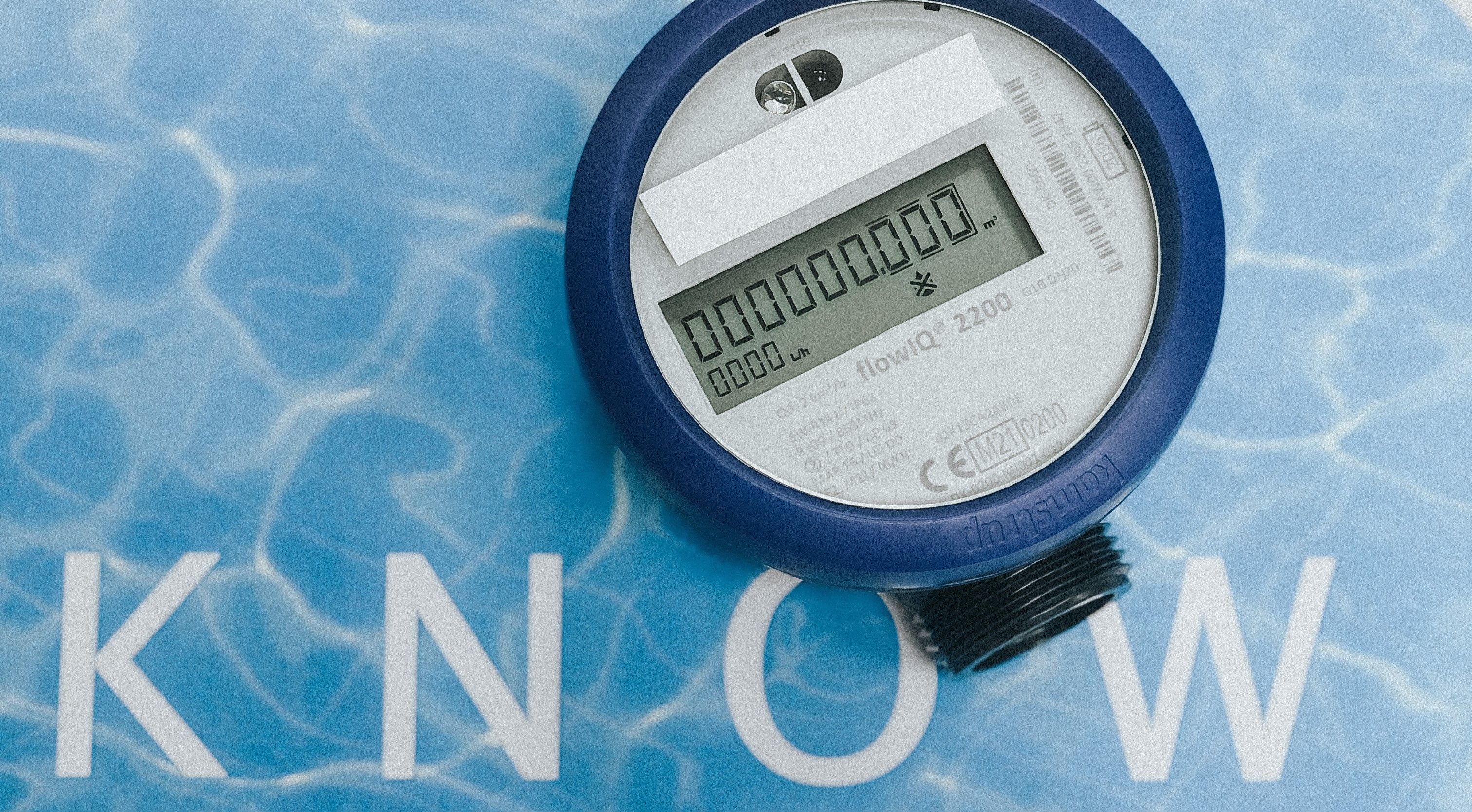 Bildliche Darstellung eines digitalen Wasserzählers