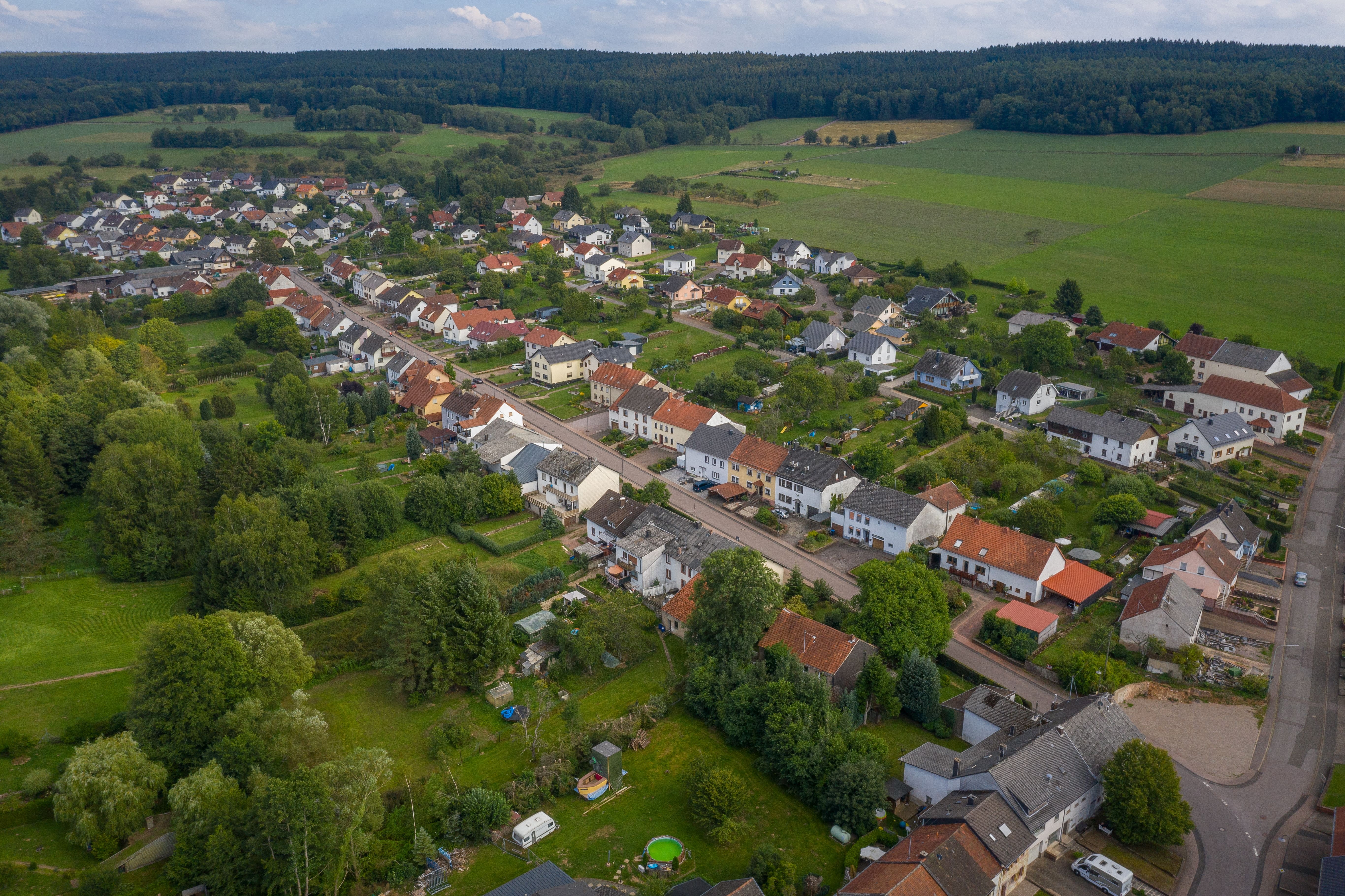 Luftaufnahme der Ortsgemeinde Greimerath