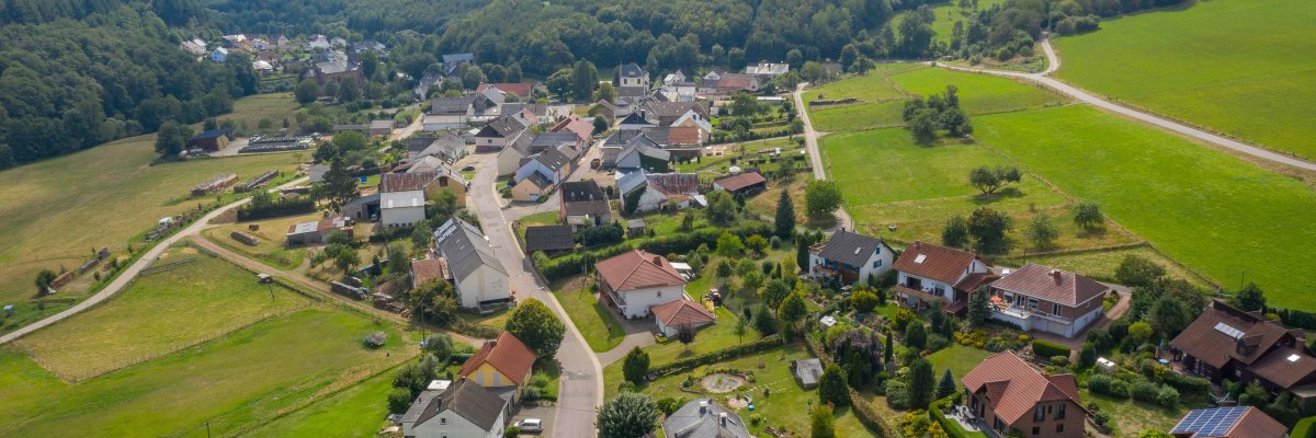 Luftaufnahme der Ortsgemeinde Hentern