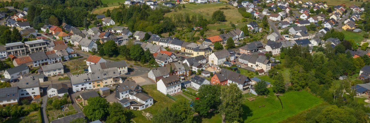 Luftaufnahme der Ortsgemeinde Kell am See