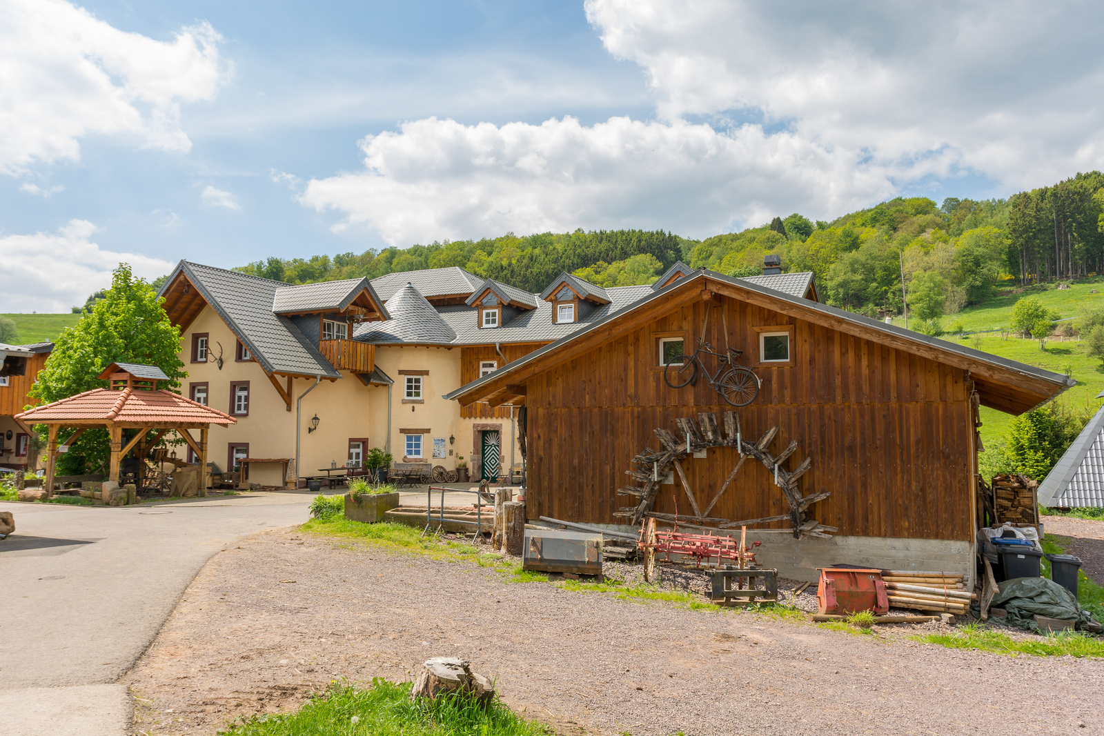 Blick auf die Mühle in Niederzerf